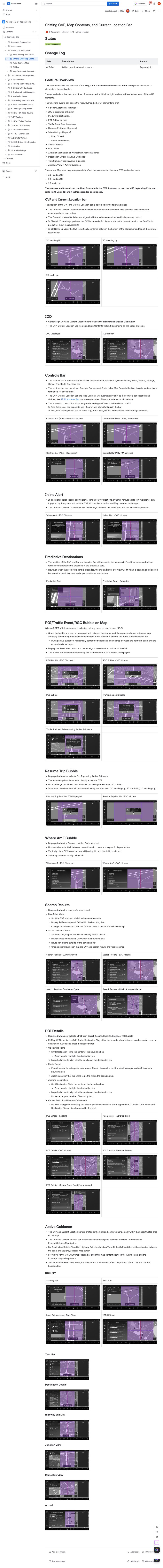 Confluence doc - Shifting CVP Map Contents and Current Location Bar