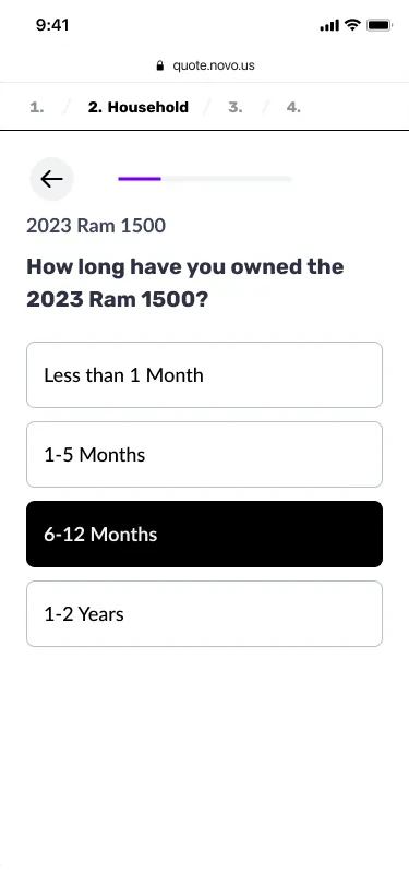 The same question with 6-12 Months highlighted in black.